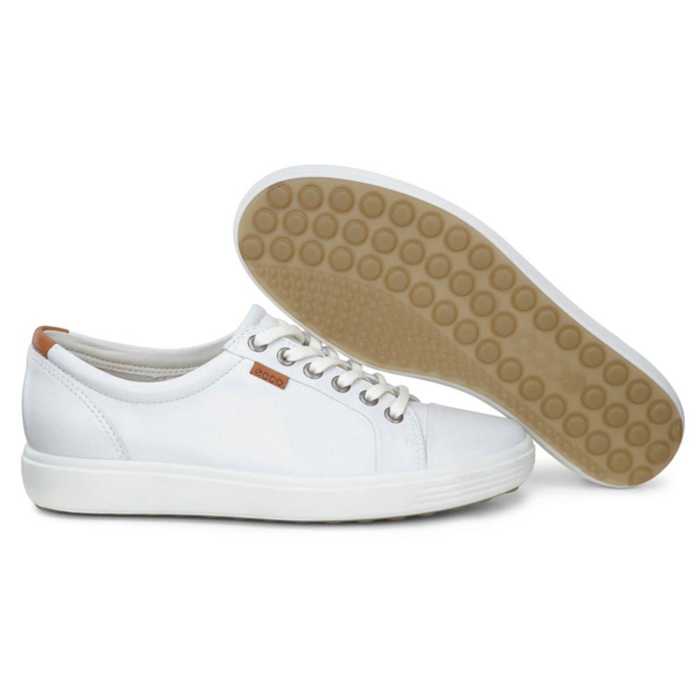 Womens Sneakers - ECCO Soft 7 - White - 0439AGFIU